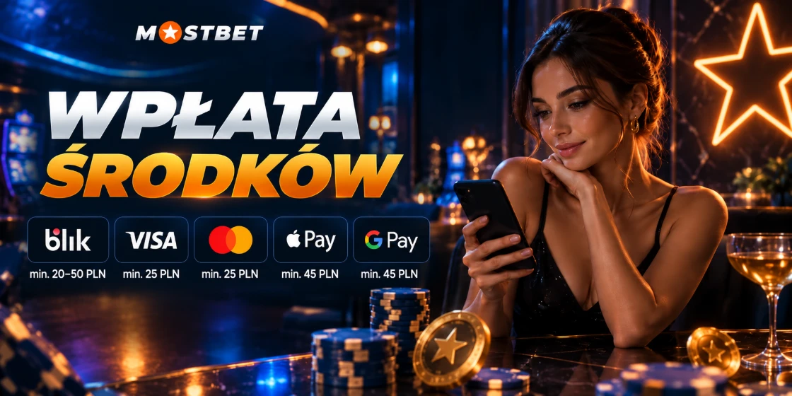 Wpłata na konto Mostbet