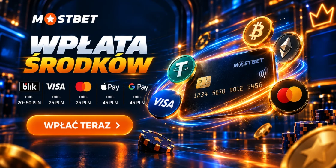 Wpłaty w Mostbet dla graczy z Polski